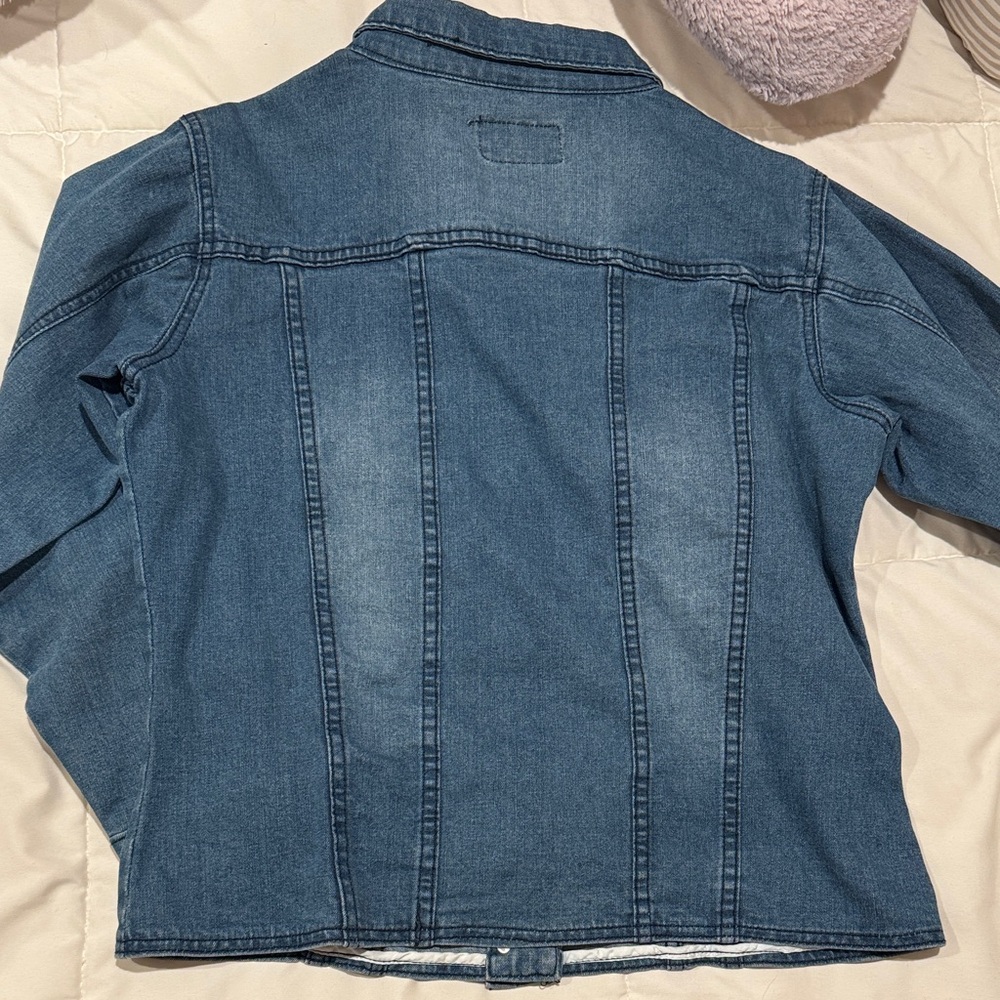 Ami Denim Jacket With Multicolor Embellishments - image 4